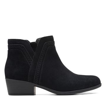 Black Clarks Adreena Ease Women's Boots | SG_FA146