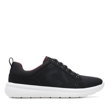 Black Clarks Ezera Lace Women's Sneakers | SG_RV228