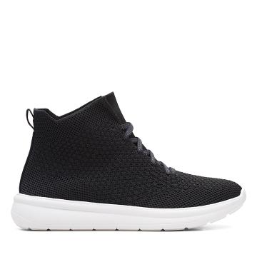 Black Clarks Ezera Mid Women's Sneakers | SG_HZ231