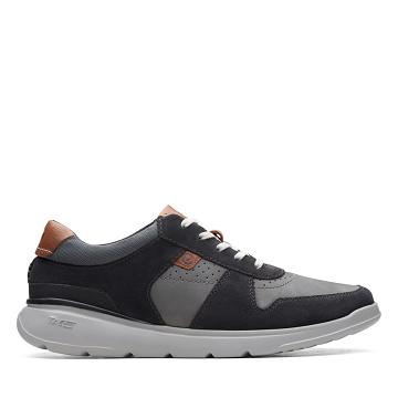 Black Clarks Gaskill Vibe Combi Men's Sneakers | SG_WC57