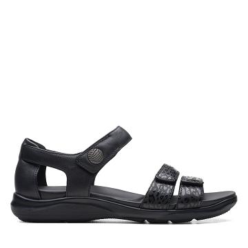 Black Clarks Kylyn Strap Combi Women's Sandals | SG_BD257