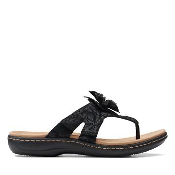 Black Clarks Laurieann Gema Women's Sandals | SG_WC261