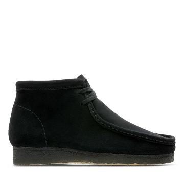 Black Clarks Wallabee Sde Men's Boots | SG_AH118