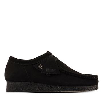 Black Clarks Wallabee Sde Women's Shoes | SG_FA398