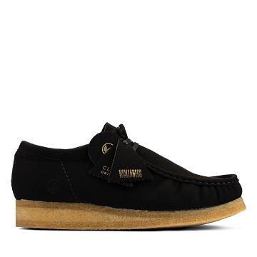 Black Clarks Wallabee Vegan Men's Shoes | SG_MR115