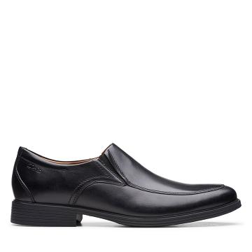 Black Clarks Whiddon Step Leather Men's Shoes | SG_EQ133