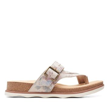 Brown Clarks Brynn Madi Sand Interest Women's Sandals | SG_EQ181