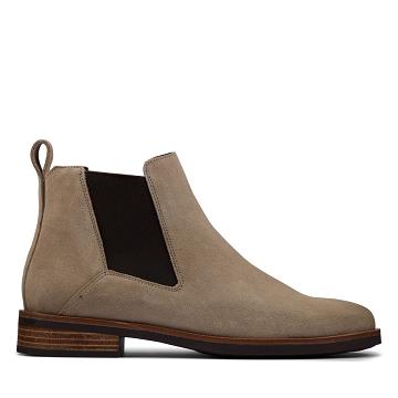 Brown Clarks Memi Top Sand Suede Women's Boots | SG_KB287