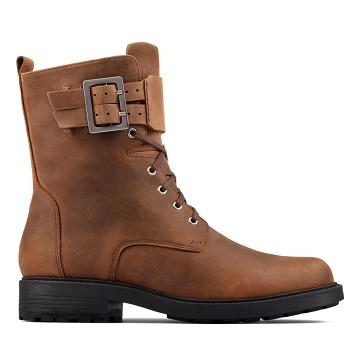 Brown Clarks Orinoco 2 Lace Snuff Women's Boots | SG_QF320