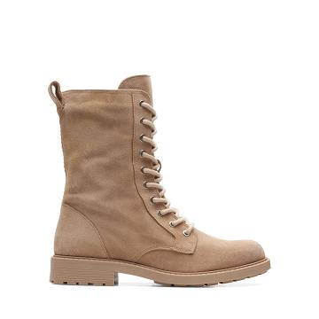 Brown Clarks Orinoco 2 Style Sand Suede Women's Boots | SG_RV324