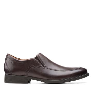 Dark Brown Clarks Whiddon Step Men's Shoes | SG_KB131