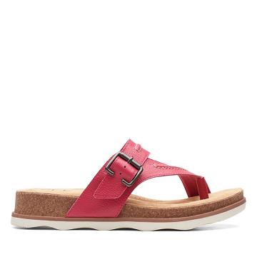 Fuchsia Clarks Brynn Madi Fuchsia Women's Sandals | SG_KB179