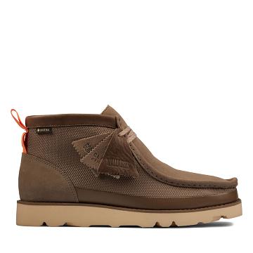 Grey Clarks Wallabee2.0GTX Combi Men's Boots | SG_KB119