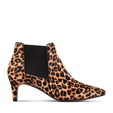 Leopard Clarks Laina 55 2 Print Women's Boots | SG_MR259