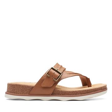 Light Brown Clarks Brynn Madi Women's Sandals | SG_MR175