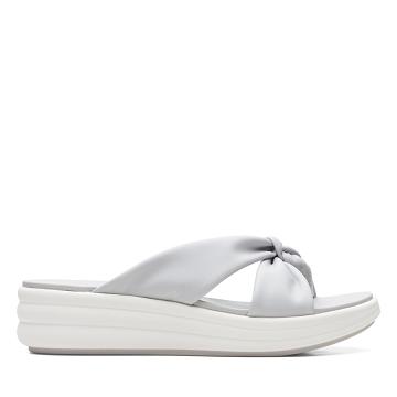 Light Grey Clarks Drift Ave Women's Sandals | SG_EQ217