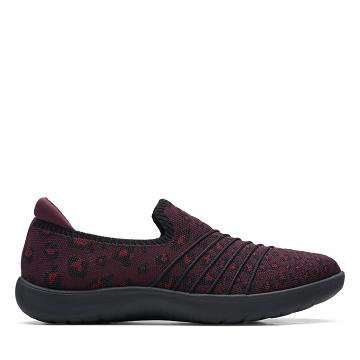 Red Clarks Adella Step Women's Sneakers | SG_AH142