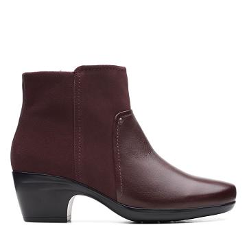 Red Clarks Emily Low Combi Women's Boots | SG_KB227