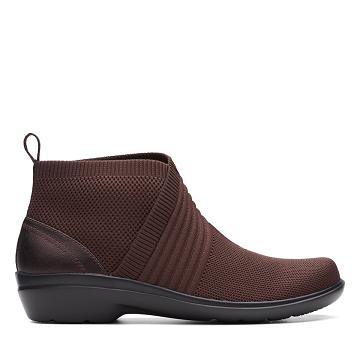 Red Clarks Sashlyn Mid Combi Women's Boots | SG_JX352