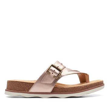 Rose Gold Clarks Brynn Madi Lea Women's Sandals | SG_RV180