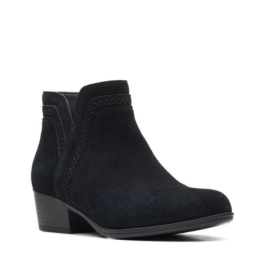 Black Clarks Adreena Ease Women's Boots | SG_FA146