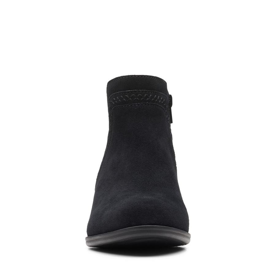 Black Clarks Adreena Ease Women's Boots | SG_FA146