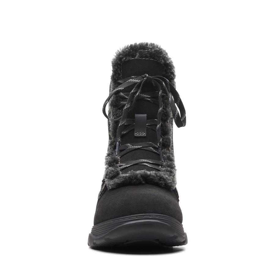 Black Clarks Aveleigh Zip Sde Women's Boots | SG_WC165