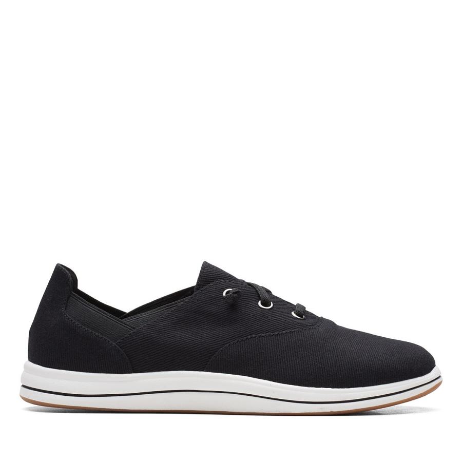 Black Clarks Breeze Ave Women\'s Sneakers | SG_EQ169