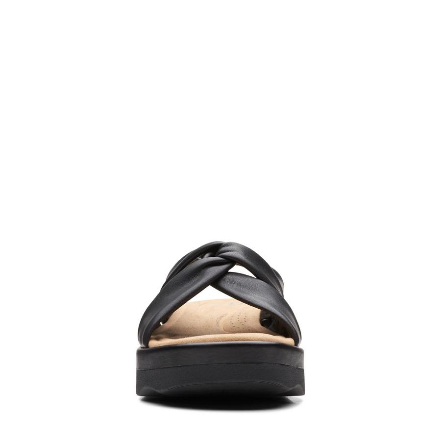 Black Clarks Clara Charm Women's Sandals | SG_MR187