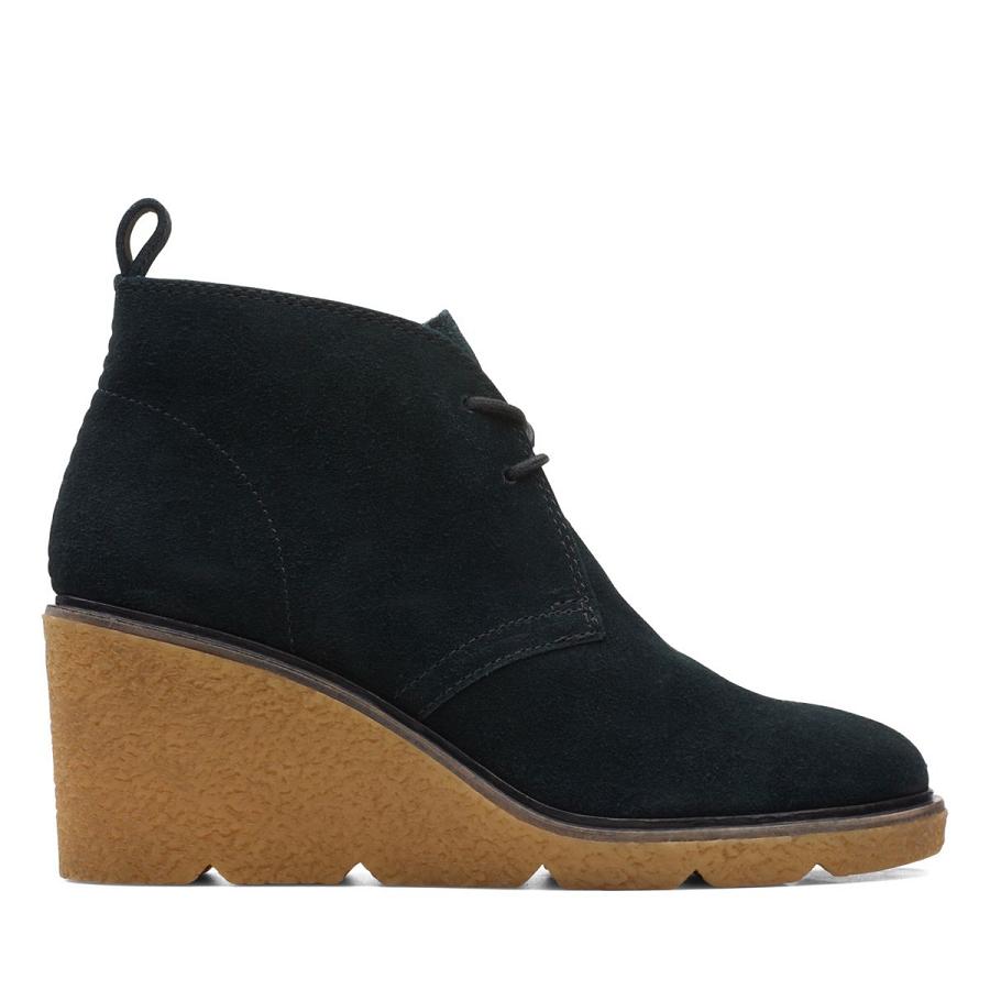 Black Clarks Clarkford DBT Sde Women\'s Boots | SG_JX196