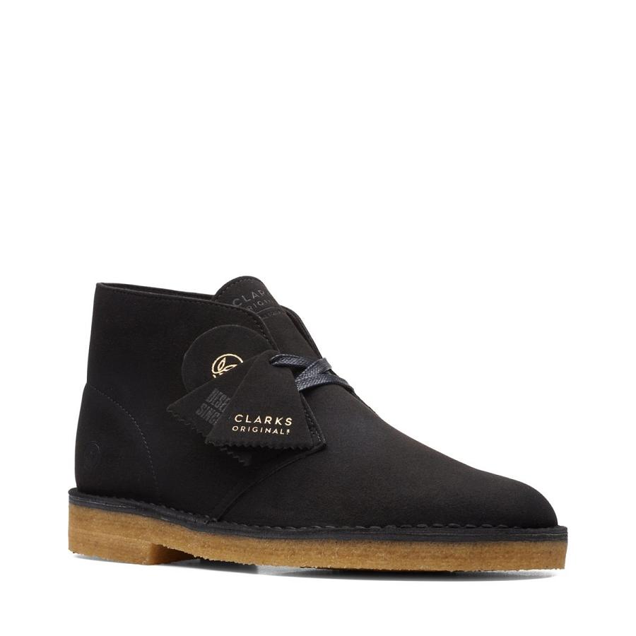 Black Clarks Desert Men's Boots | SG_NE30