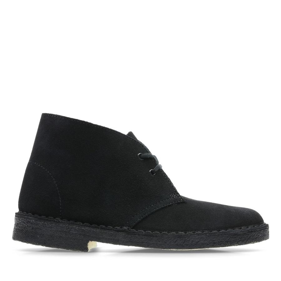 Black Clarks Desert Sde Women\'s Desert Boots | SG_AH214