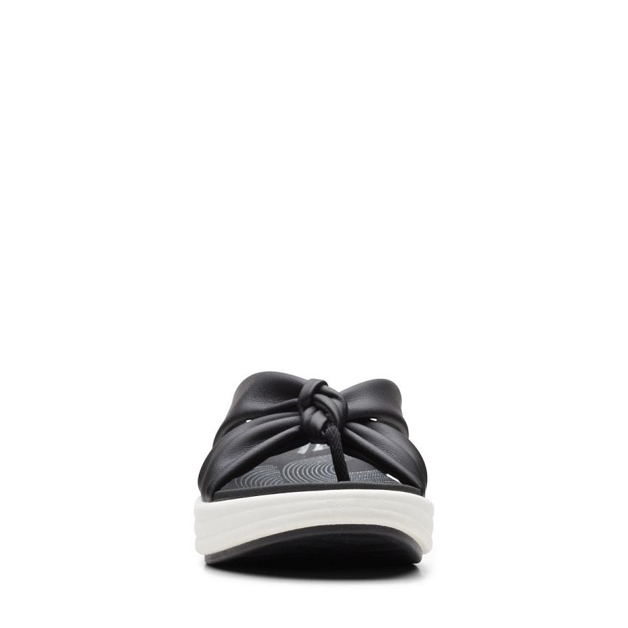 Black Clarks Drift Ave Women's Sandals | SG_FA218