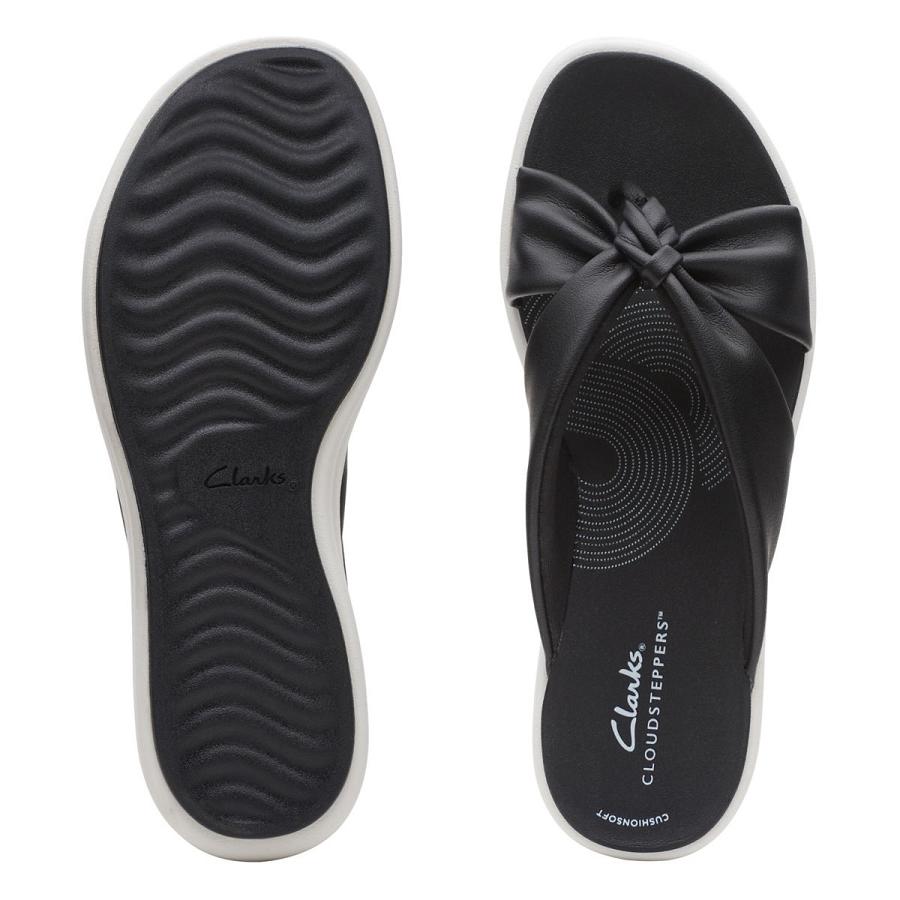 Black Clarks Drift Ave Women's Sandals | SG_FA218