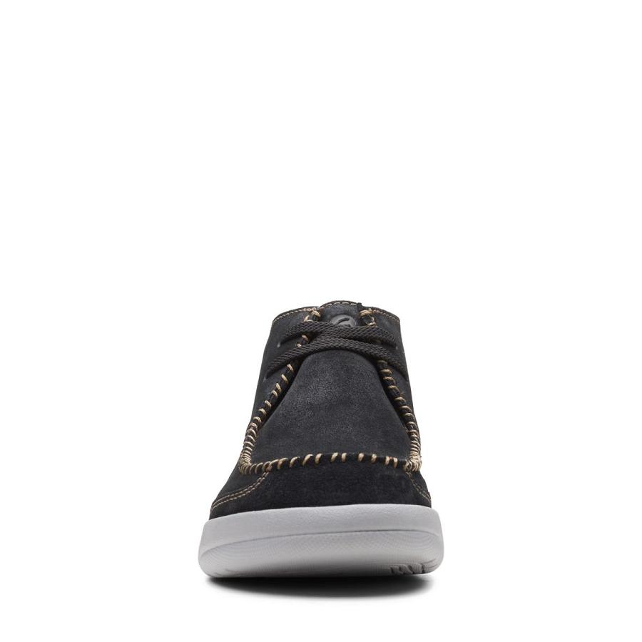 Black Clarks Driftway Top Sde Men's Boots | SG_KB47