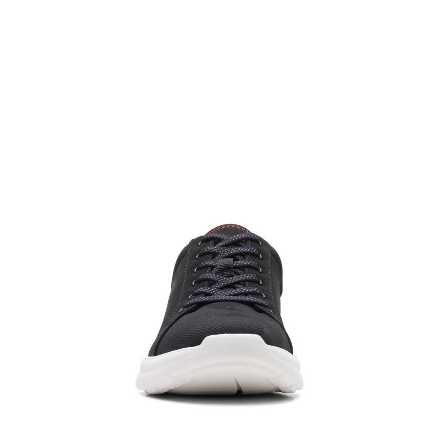 Black Clarks Ezera Lace Women's Sneakers | SG_RV228