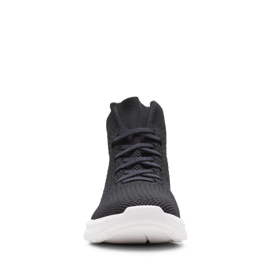 Black Clarks Ezera Mid Women's Sneakers | SG_HZ231