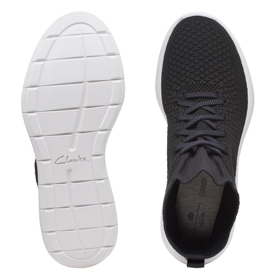 Black Clarks Ezera Mid Women's Sneakers | SG_HZ231