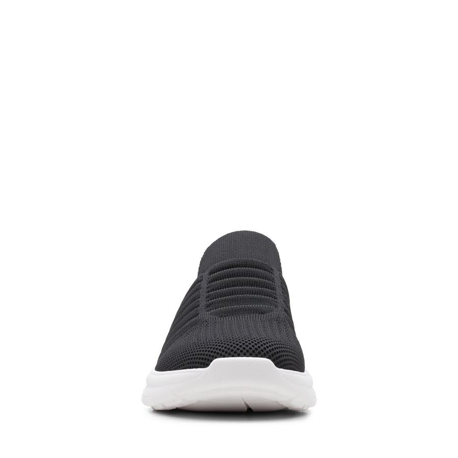 Black Clarks Ezera Walk Knit Women's Sneakers | SG_QF236