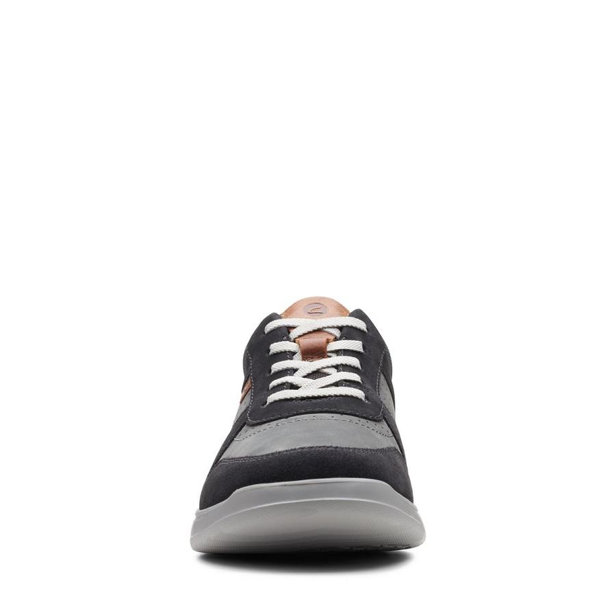 Black Clarks Gaskill Vibe Combi Men's Sneakers | SG_WC57