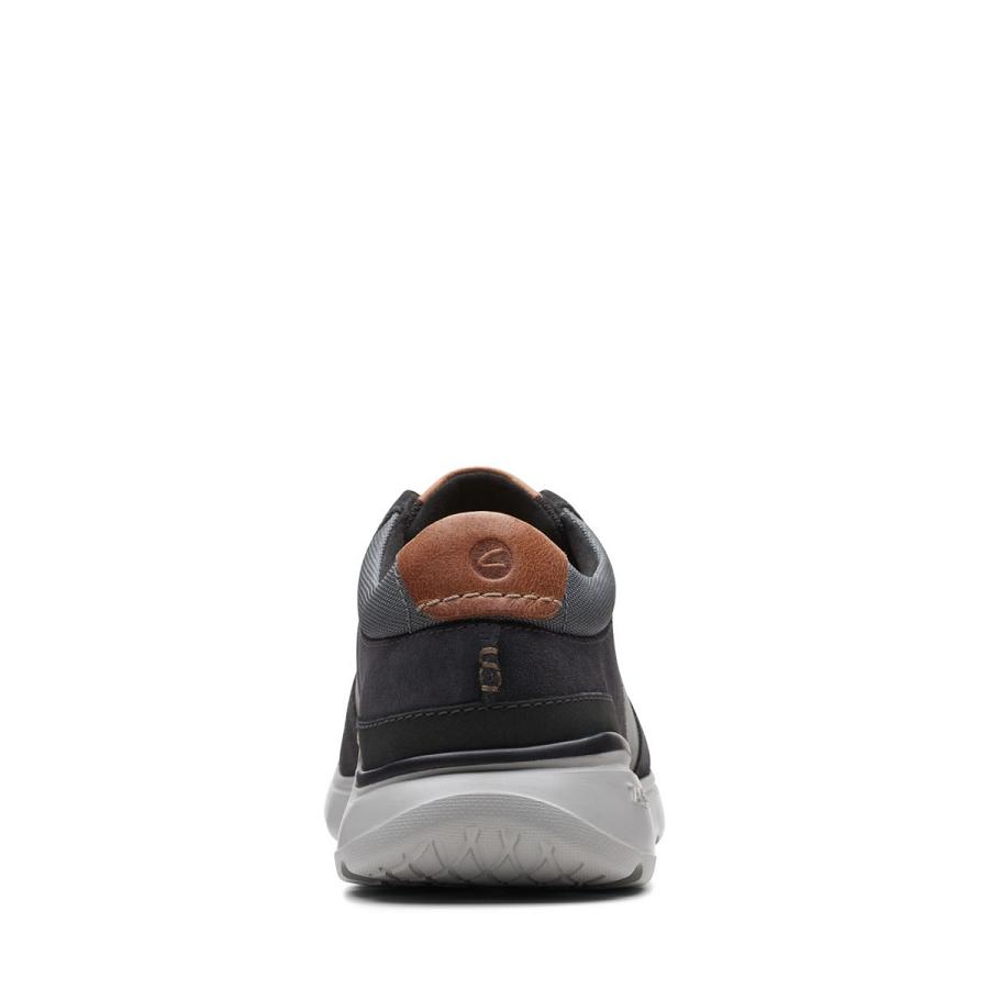 Black Clarks Gaskill Vibe Combi Men's Sneakers | SG_WC57