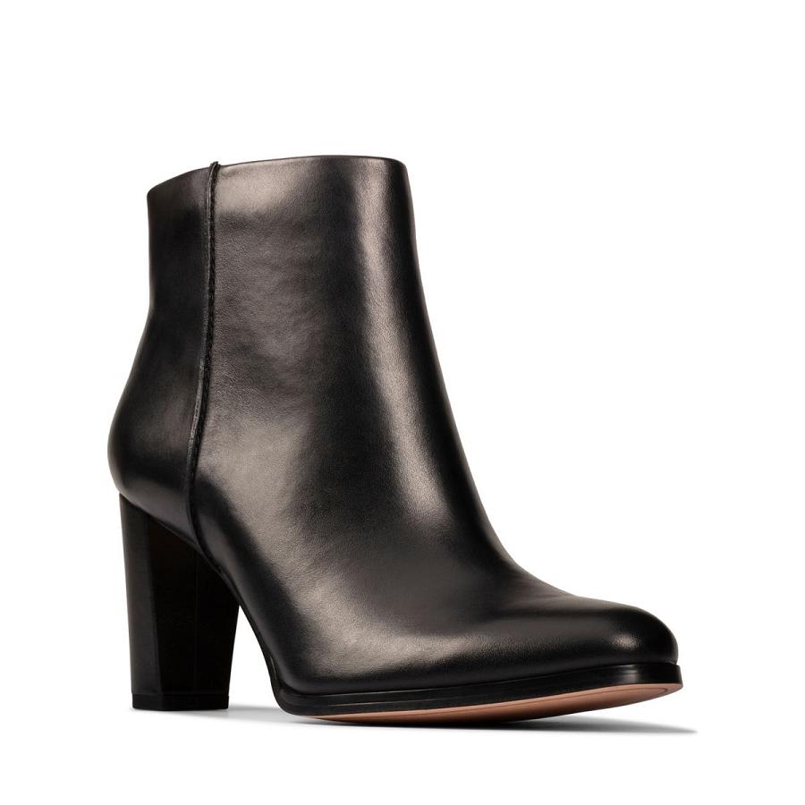 Black Clarks Kaylin Fern 2 Women's Boots | SG_FA254