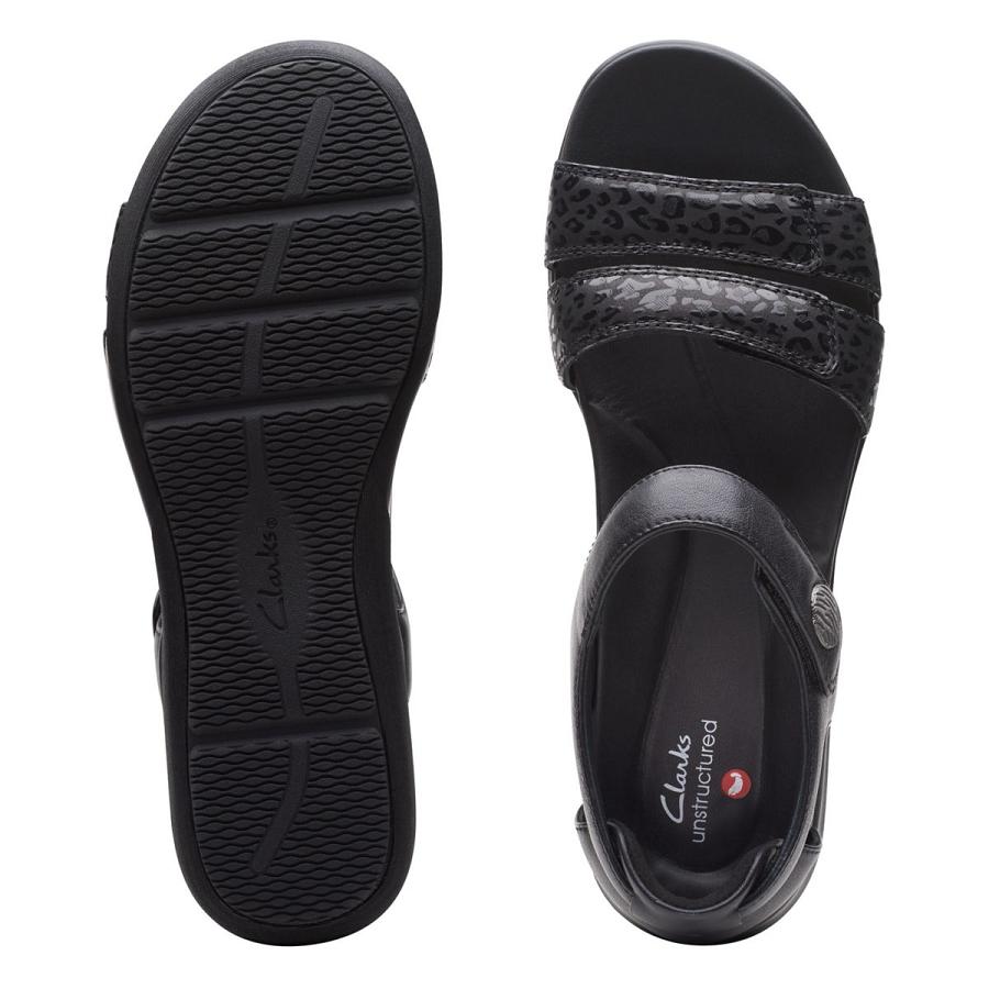 Black Clarks Kylyn Strap Combi Women's Sandals | SG_BD257