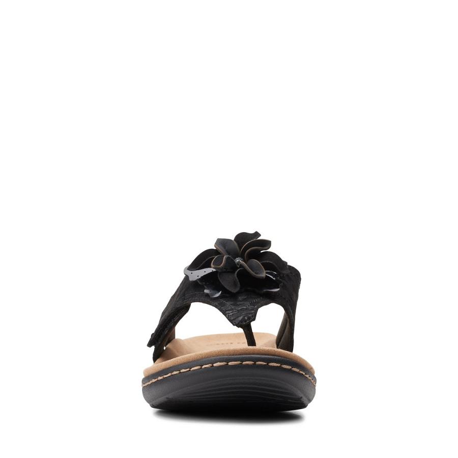 Black Clarks Laurieann Gema Women's Sandals | SG_WC261