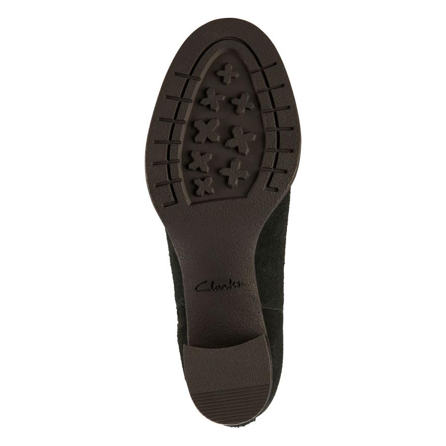 Black Clarks Mable Zip Sde Women's Boots | SG_HZ279