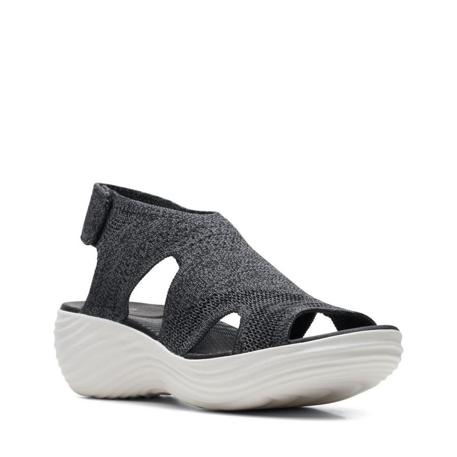 Black Clarks Marin Sail Women's Sandals | SG_MR283