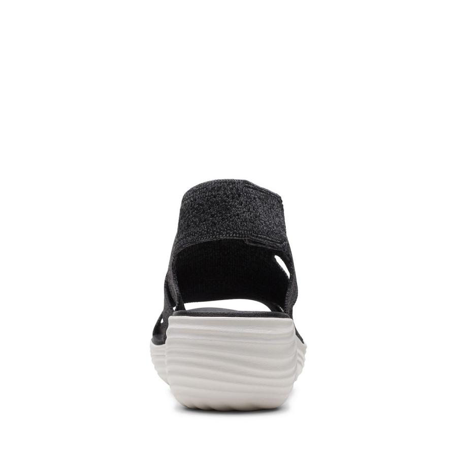 Black Clarks Marin Sail Women's Sandals | SG_MR283