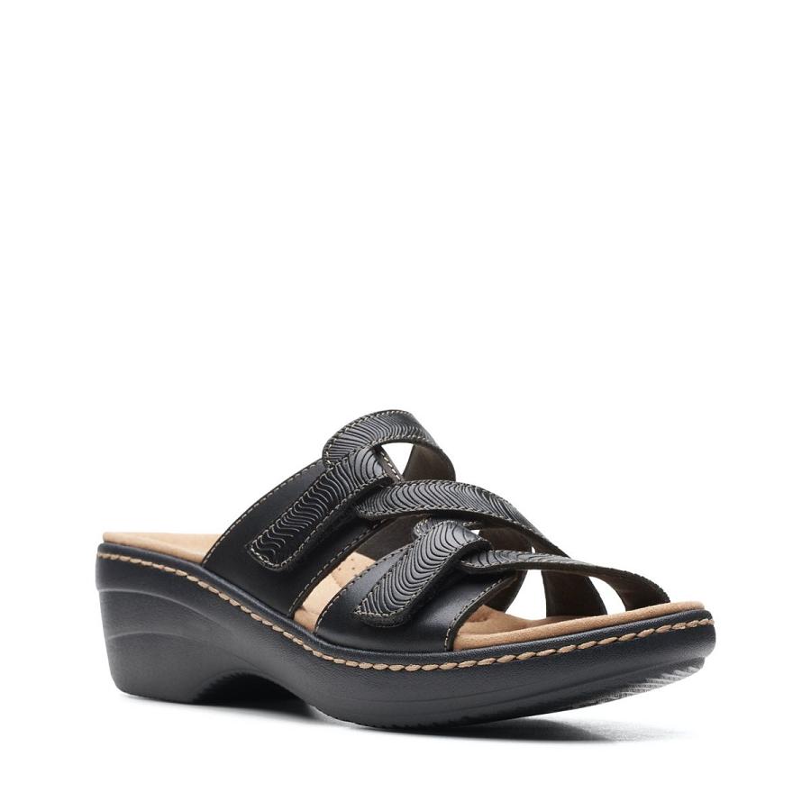 Black Clarks Merliah Karli Women's Sandals | SG_BD293