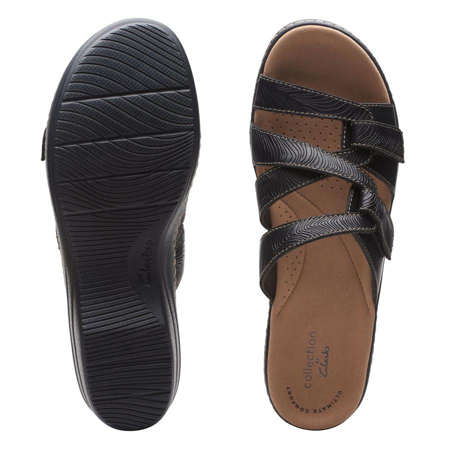 Black Clarks Merliah Karli Women's Sandals | SG_BD293