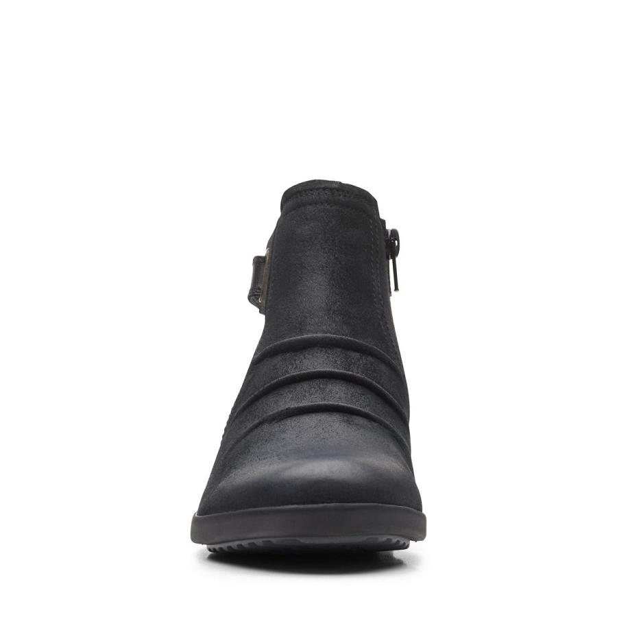 Black Clarks Tamzen Mid Women's Boots | SG_QF356